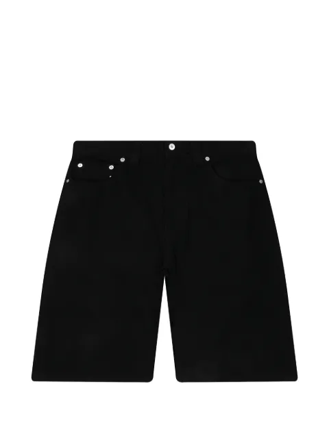 Metalwood Studio logo-tag canvas shorts Black 26SS0703BLK