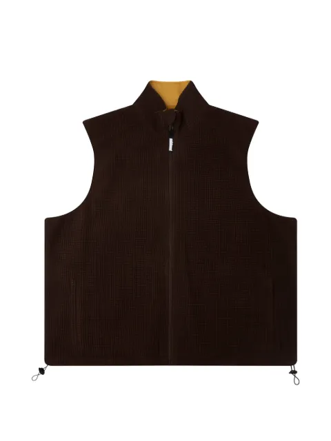 Metalwood Studio Trail Mix reversible vest Brown 26SS0507DJN