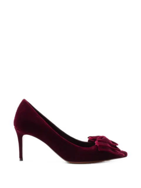 Roberto Festa Flowy bow-detail pumps Red FLOWY70VELLUTORUBINO