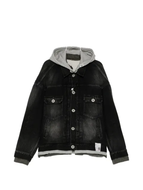 Maison MIHARA YASUHIRO triple layered denim jacket Black J17BL121