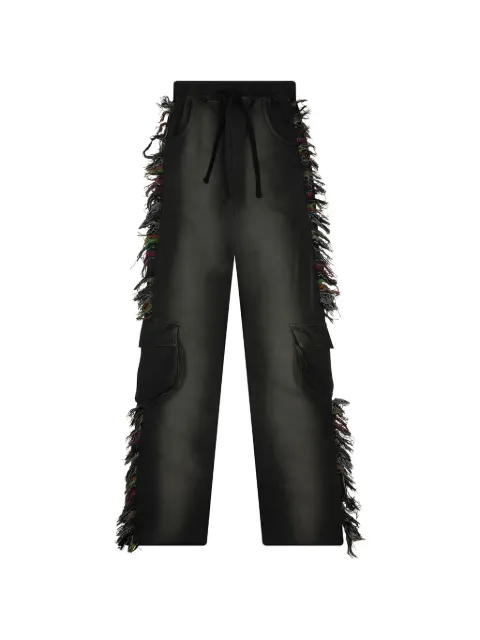 Alchemist Know U Rider fringe-trimmed cargo pants Black ALSS26MJPA37A