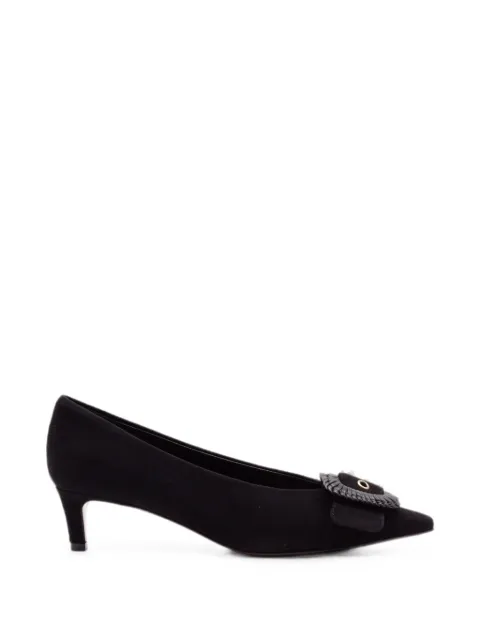 Roberto Festa Mirella braided-detail pointed-toe pumps Black MIRELLACAMOSCIONERO