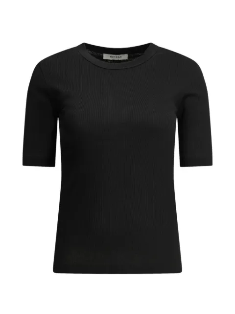 IVY OAK ribbed organic-cotton T-shirt Black IO110X2351KRISTINBK999
