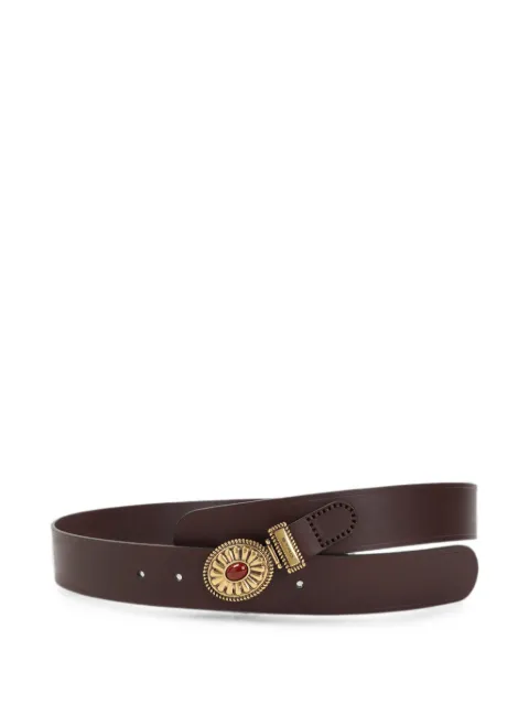 ETRO cabochon-embellished buckle belt Brown WP3B0108AP12J