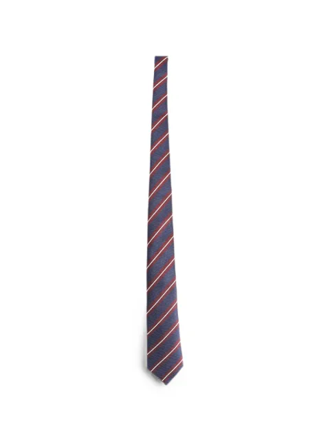Giorgio Armani silk diagonal-stripe tie Blue GM000800TE2