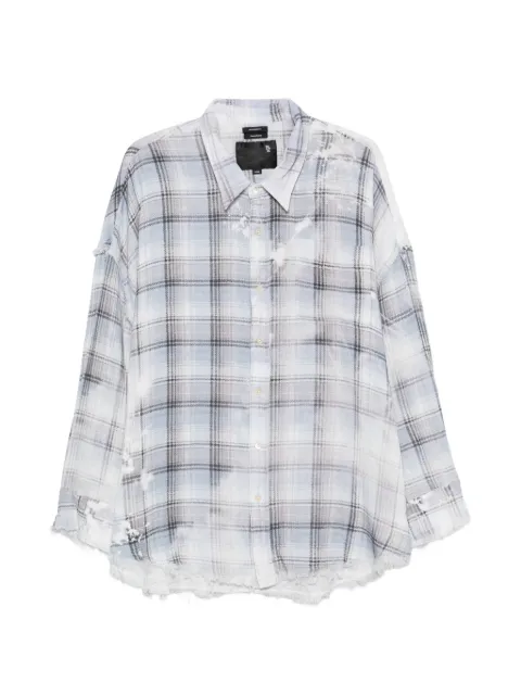R13 frayed-hem shirt White R13WR075R903B