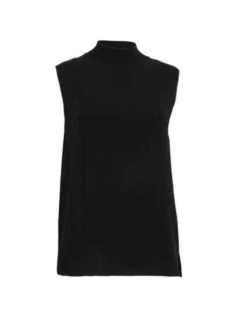 Theory 2021 mock-neck sleeveless silk top Black RFCPUUSCL766767W
