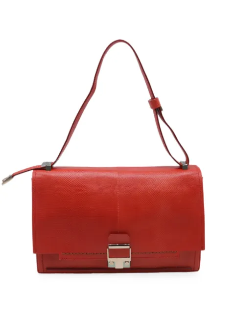 Lanvin Pre-Owned 2012 Partition snakeskin shoulder bag Red RFCPUUSBA766690W