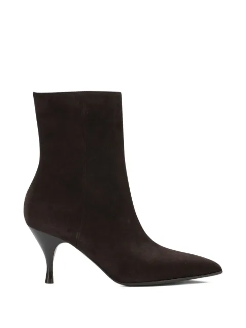 Sergio Levantesi Jodi pointed-toe suede ankle boots Brown JODI67CAMOSCIOCHOCOLATE