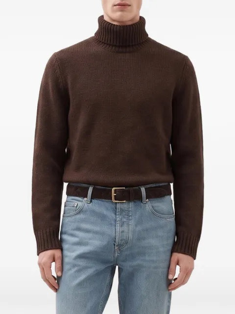 ALTUM roll-neck cashmere sweater Brown MUXROLLCASHTESTAMORO