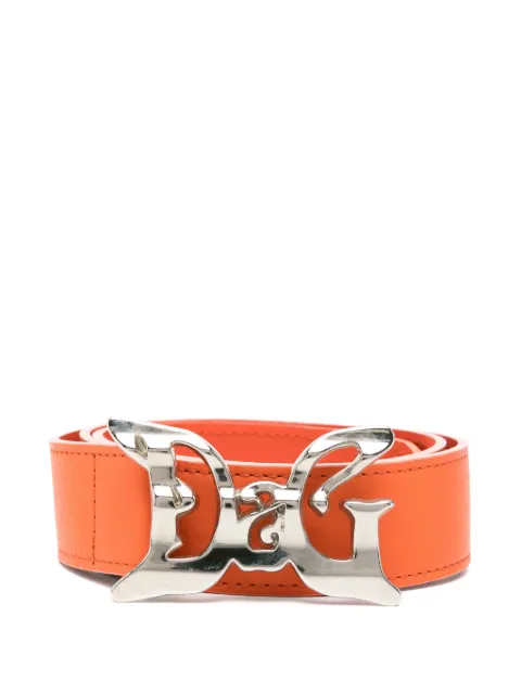 Dolce & Gabbana Pre-Owned 2000s logo-buckle belt Orange DG150CMJ