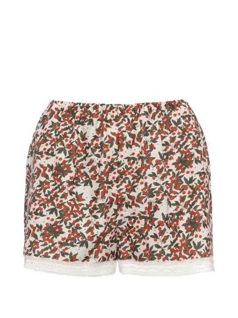 ERES friselis lace-trim pajama shorts Multicolour 232634