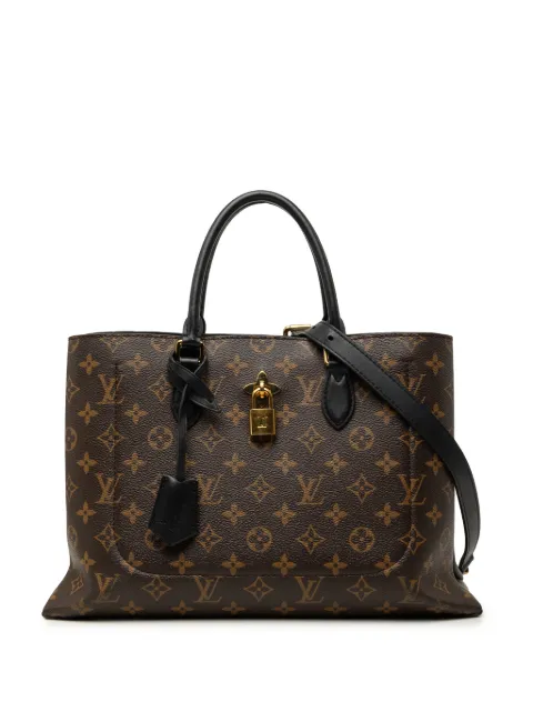 Louis Vuitton Pre-Owned 2018 Monogram Flower Tote satchel Black IYGLH842R4844X39