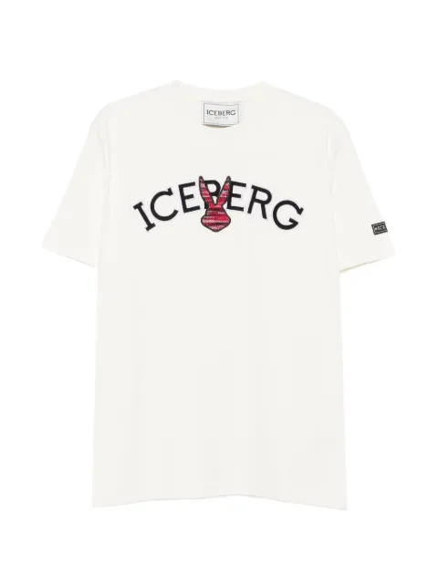 Iceberg logo-embroidered T-shirt White F0116308