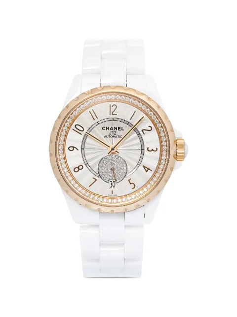 CHANEL Pre-Owned J12 diamond 36mm watch White H3843