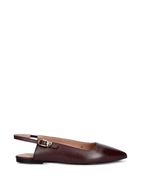 Love Moschino slingback pointed-toe ballet flats Red JA11221G1PIA0