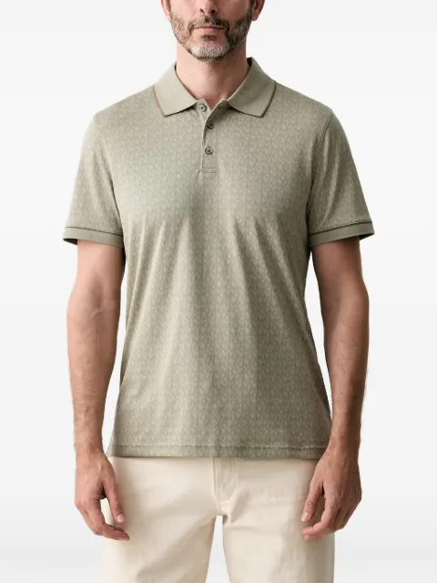 Michael Kors logo-print short-sleeve polo shirt Green CS650V848T