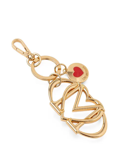 Love Moschino logo-charm heart keyring Gold JC5405PP1PL20