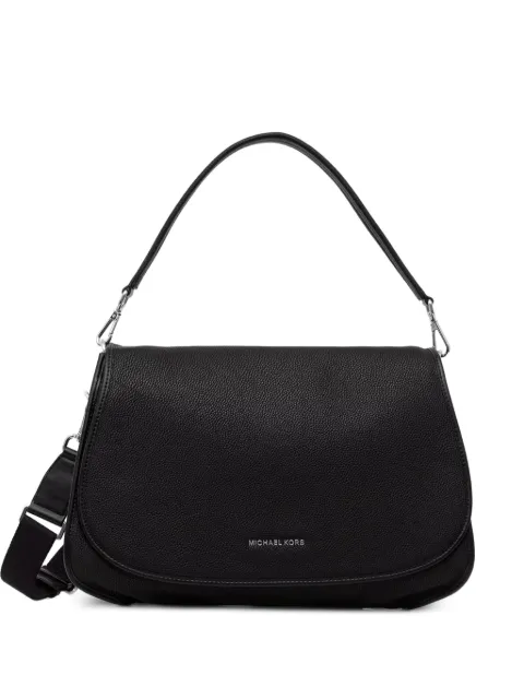 Michael Kors Holmes extra-large pebbled leather convertible messenger bag Black 33T6SX3M4L