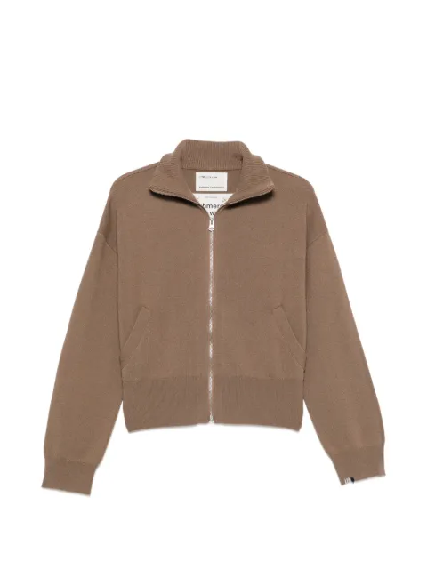 extreme cashmere Xtra Cute zip-up cardigan Brown 38517513