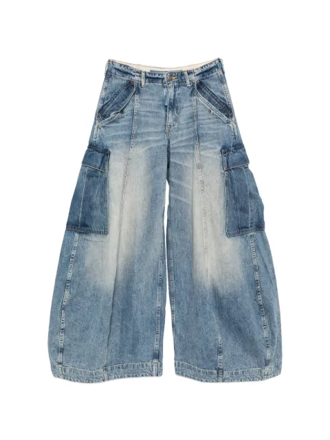 R13 two-tone cargo pants Blue R13WD236D475A