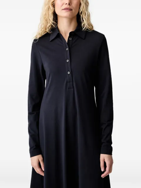 Marc O'Polo long-sleeve button-fastening midi dress Blue 5000012521