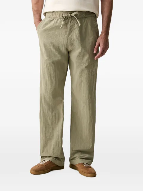 Michael Kors drawstring-waistband straight-leg trousers Green CT6305WL6B