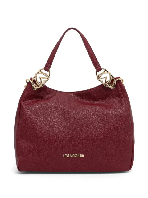Love Moschino logo-plaque tote bag Red JC4014PP1PLB0