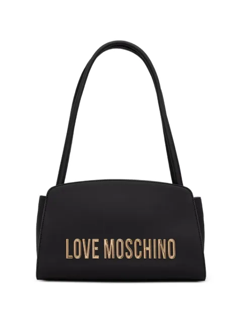 Love Moschino logo-lettering shoulder bag Black JC4187PP1PKD0