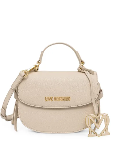 Love Moschino logo-plaque heart-charm tote bag Neutrals JC4057PP1PLL0