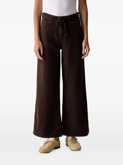 Marc O'Polo drawstring-waist wide-leg jeans Brown 5000011068