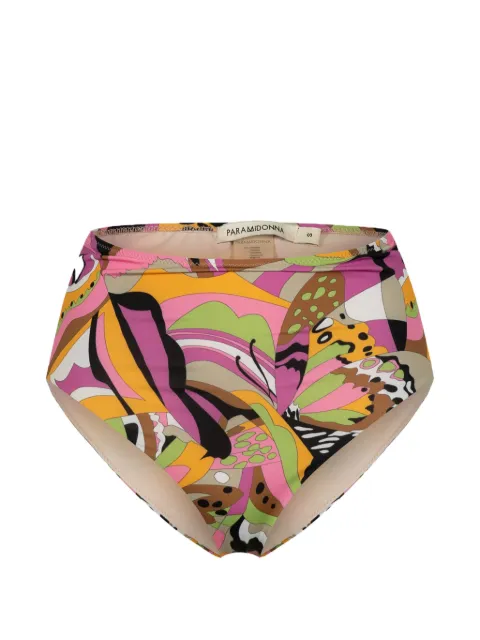 PARAMIDONNA Stas abstract-print bikini bottoms Pink PC26SPB