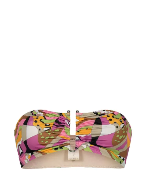 PARAMIDONNA Stas abstract-print bikini top Pink PC26SPT