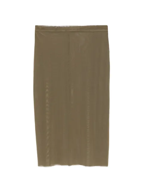 The Frankie Shop Suva sheer pencil midi skirt Green SKFS158794040103