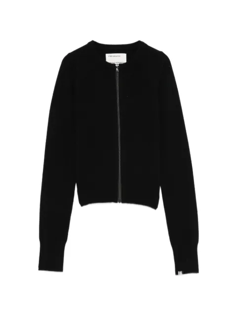 extreme cashmere Tangerine zip-up cardigan Black 49717401