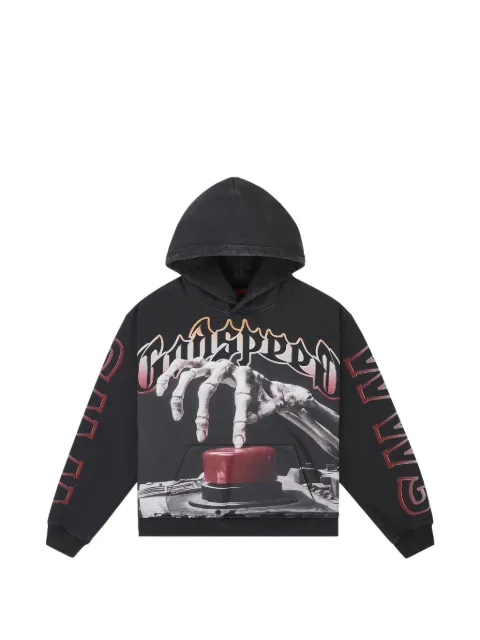 GODSPEED graphic-print hoodie Black GS557
