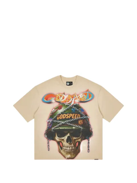 GODSPEED graphic-print T-shirt Neutrals GS553