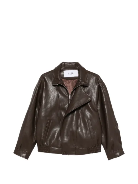 Eleh zip-up jacket Brown EFW260038