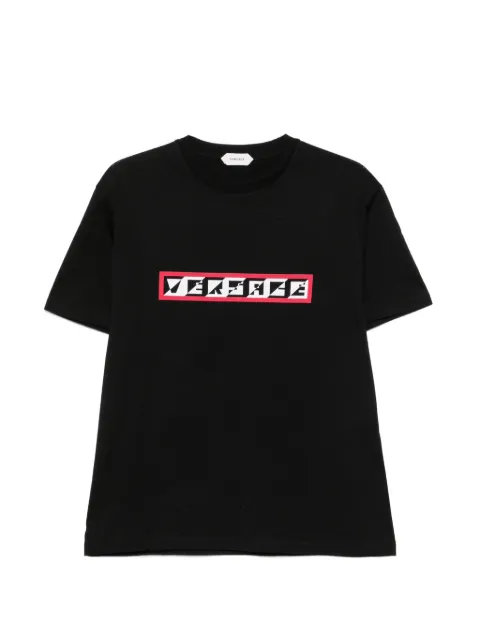 Versace logo-print T-shirt Black 10269691A19243