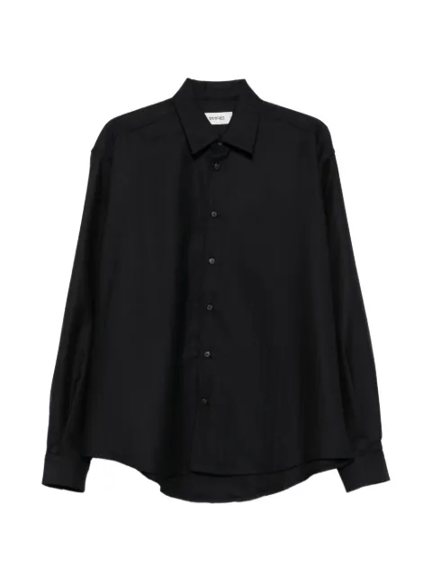 Spina herringbone-weave button-down shirt Black F26SH20HB