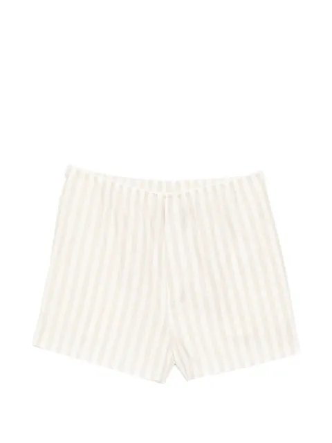 Bambah pinstripe linen short Grey BMFW2612