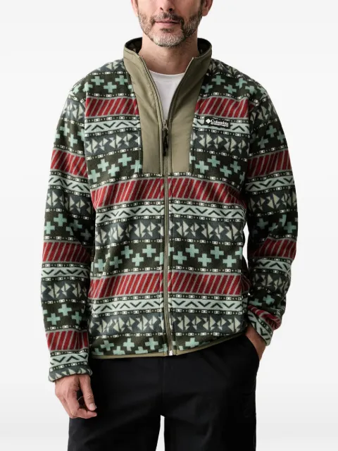 Columbia geometric-print zip-up sweatshirt Green 2174071