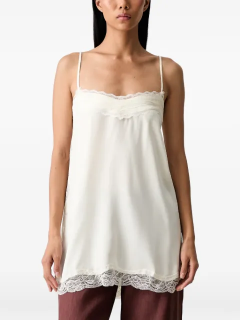 Bardot Celina lace-trim camisole top White 60478TB