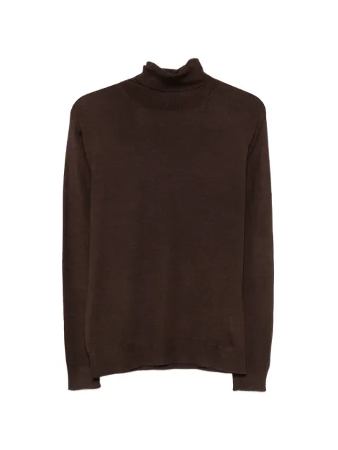 Daniele Fiesoli roll-neck knitted sweater Brown DF0225