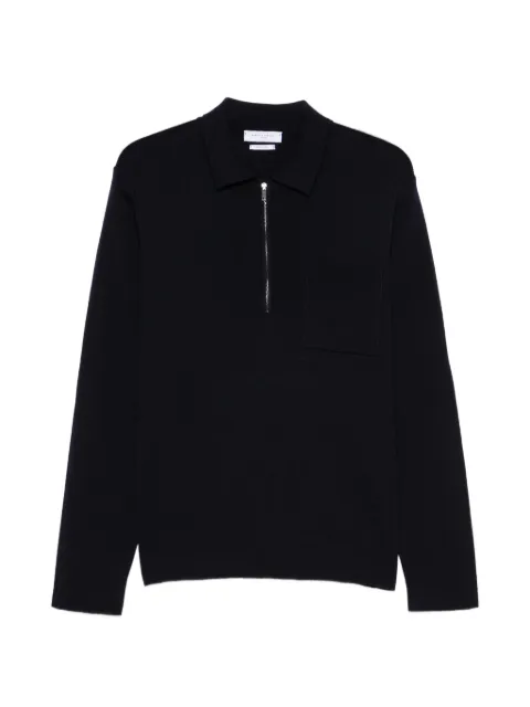Daniele Fiesoli zip-fastening chest-pocket polo shirt Blue DF0112