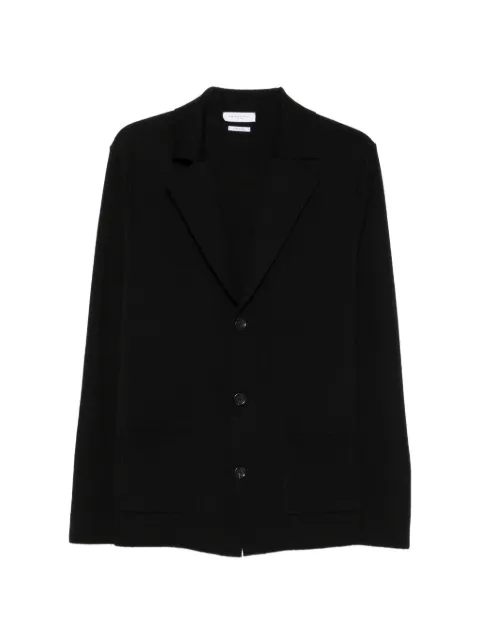 Daniele Fiesoli notch-lapel patch-pocket cardigan Black DF0114
