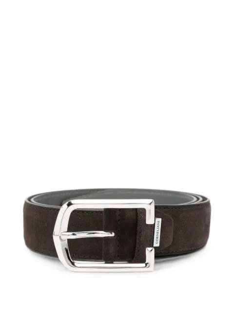 Corneliani suede logo-plaque belt Brown 28V3002A20822030