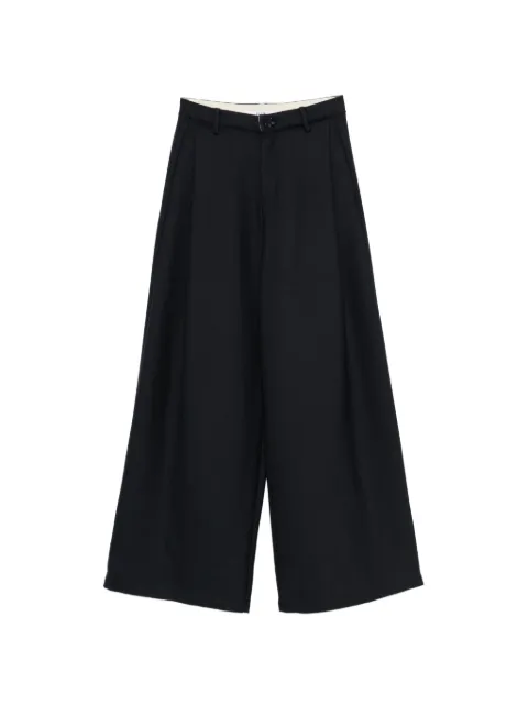 Eleh pleated wide-leg trousers Blue EFW260264