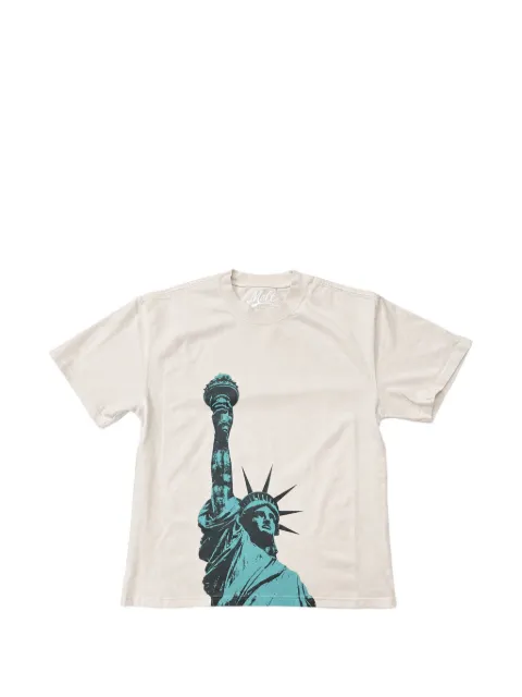 Melt graphic-print T-shirt Neutrals MS5431