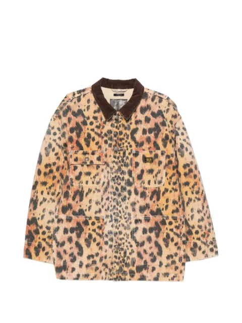 R13 leopard-print corduroy-collar jacket Neutrals R13WD225D493A